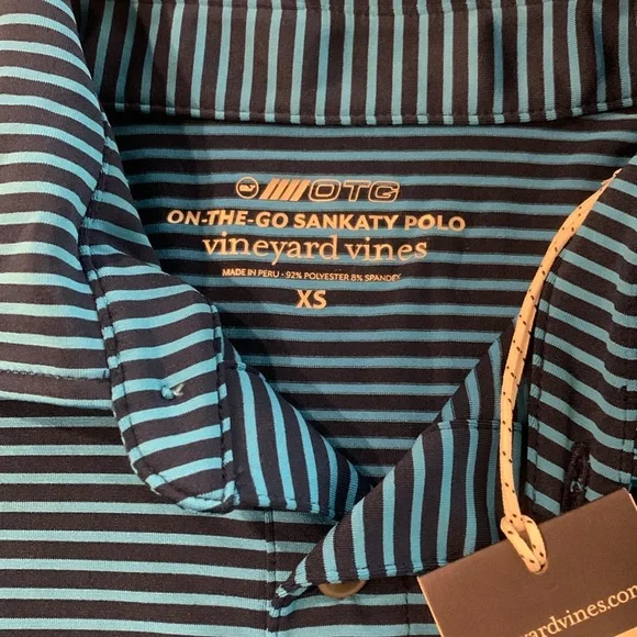 Vineyard vibes Sankaty polo, size XS, Blue Depth/keel blue, NWT - Picture 3 of 7